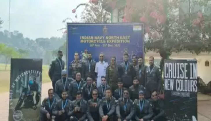पूर्वोत्तर में भारतीय नौसेना के बाइकर्स अभियान का दूसरा चरण शुरू
