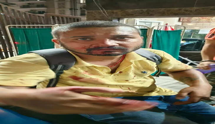 गौड़ सिटी -दो  में गार्डों ने फ्लैट मालिक को पीटा, पांच गिरफ्तार (लीड 1)