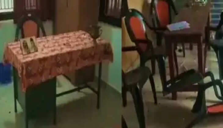 केरल के पय्यानूर में आरएसएस कार्यालय पर फेंके गए बम