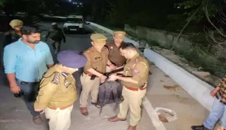 पुलिस व लुटेरे बदमाश के बीच हुई मुठभेड़, 25 हजार का इनामी गिरफ्तार