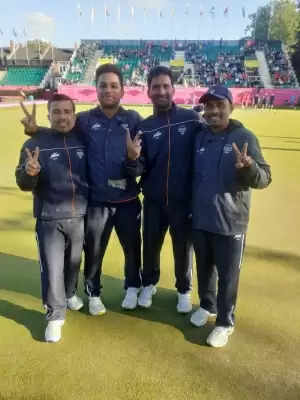 सीडब्ल्यूजी 2022: भारतीय पुरुषों की टीम ने लॉन बाउल्स में रजत पदक जीता