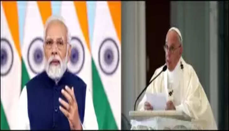 पीएम मोदी ने की ईसाई धर्मगुरु पोप फ्रांसिस के जल्द स्वस्थ होने की कामना