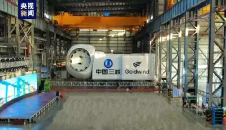 चीन में 16 मेगावाट अति-बड़ी क्षमता वाली पवन चक्की का निर्माण पूरा