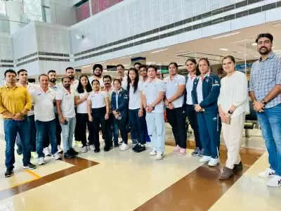 सीडब्ल्यूजी 2022 : भारत की भारोत्तोलक टीम अमृतसर हवाईअड्डे पहुंची, गर्मजोशी से स्वागत