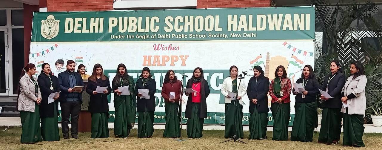 हल्द्वानी- दिल्ली पब्लिक स्कूल ने मनाया गणतंत्र दिवस , दिया से खास संदेश