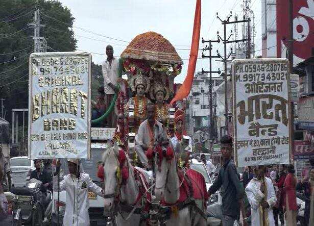 हल्द्वानी वासियों ने धूम-धाम से निकाली राम बारात, उत्तराखंड वासियों के लिए की ये प्रार्थना