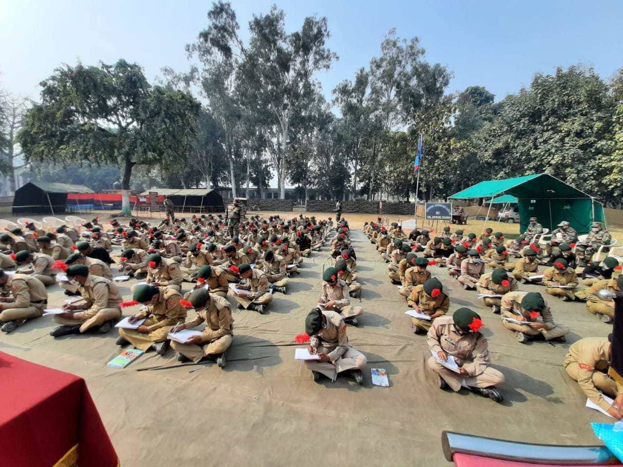21वीं वाहिनी के 3 दिवसीय एनसीसी शिविर का हुआ आयोजन, पढ़ाया गया सख्‍त अनुशासन का पाठ