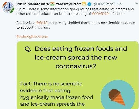 COVID-19: आइसक्रीम खाने से कोरोना वायरस फैलता है या नहीं, जानें क्‍या है सच्‍चाई