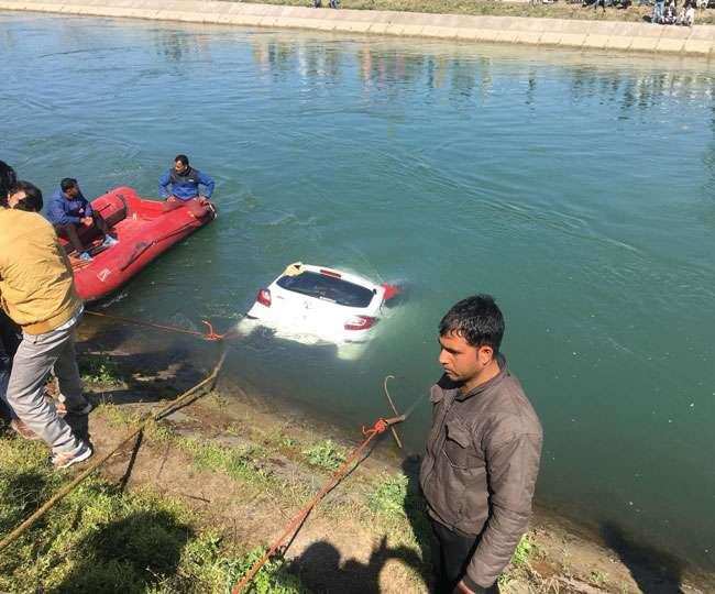 विकासनगर-चंडीगढ़ से मरीज को लेकर लौट रही कार नहर में समाई, चार लोग लापता