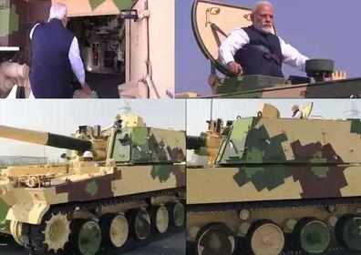 जब प्रधानमंत्री नरेन्द्र मोदी ने खुद टैंक चलाकर तोप का किया निरीक्षण, देख छूट जाएंगे पाकिस्तान के पसीने…