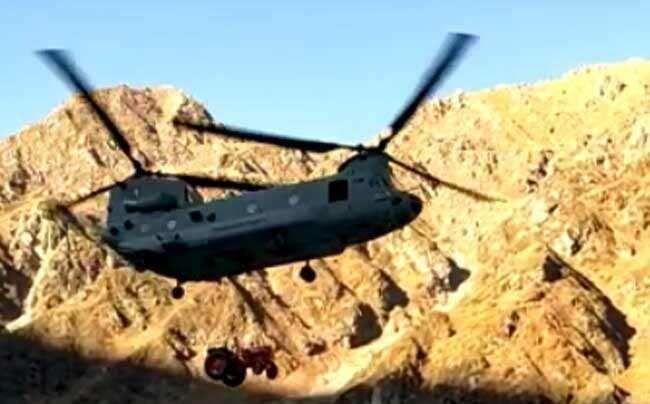 रुद्रप्रयाग-चिनूक ने शुरू किया केदारनाथ में भारी मशीनें पहुंचाने का काम, अब तेजी को होगा काम