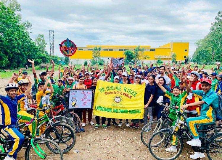 हल्द्वानी-दि हेरिटेज स्कूल ने नशामुक्ति पर निकाली साइकिल रैली, ऐसे दिया जन-जन को संदेश