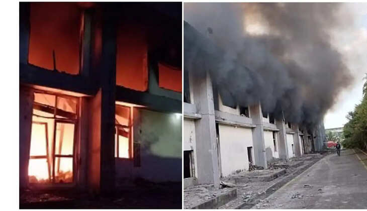 Uttarakhand News - Roorkee News Massive Fire Broke Out In Factory Panic In Employees