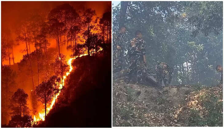 Forests Fire - कुमाऊं से लेकर गढ़वाल तक धधक रहे हैं जंगल, सेना के जवानों ने संभाला मोर्चा, वन विभाग के फूले हाथ-पांव&nbsp;