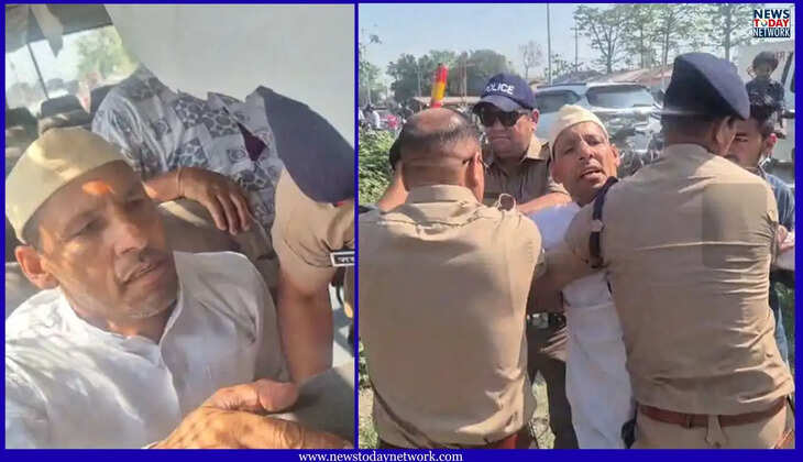 हल्द्वानी - मदरसन कंपनी के वर्करों की आवाज बनने पहुंचे हरीश पनेरू की पुलिस से तीखी नोकझोंक, कर लिया गिरफ्तार&nbsp;