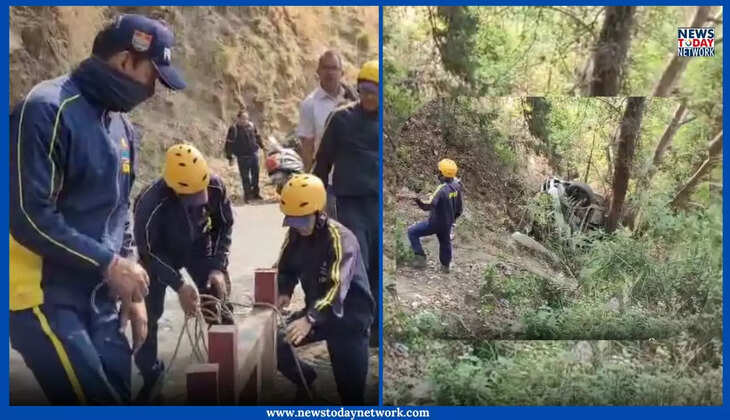 नैनीताल - यहां स्कॉर्पियो अनियंत्रित होकर खाई में गिरी, 71 वर्षीय महिला की मौत, बेटा हुआ घायल 