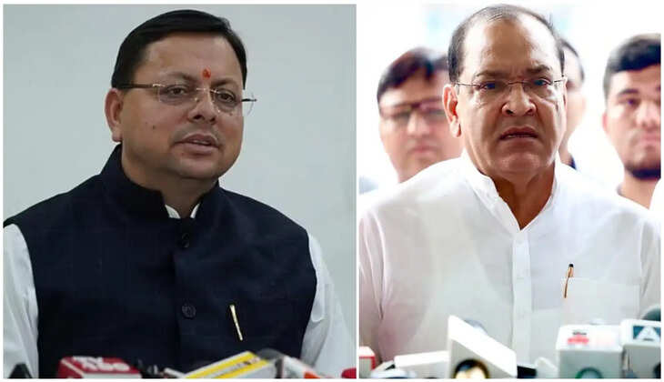 Uttarakhand Politics - चार राज्यों के नतीजों पर सीएम धामी खुश, नेता प्रतिपक्ष आर्य ने तेलंगाना की जनता का जताया आभार yashpal arya, cm dhami 