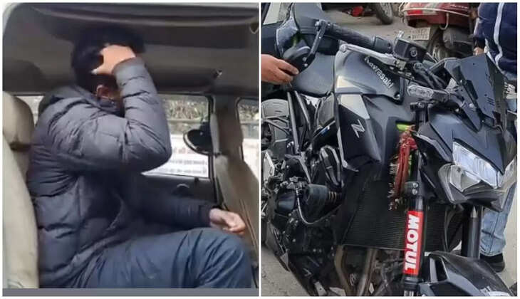 Uttarakhand News - लड़कियों को देख बाइक पर स्टंट करना यू-ट्यूबर को पड़ा भारी, 12 लाख की बाइक के साथ गिरफ्तार&nbsp;