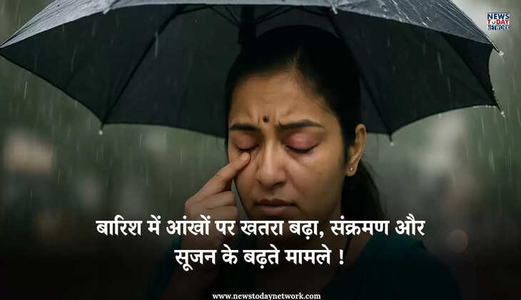 Health Alert - बारिश में आंखों पर खतरा बढ़ा, संक्रमण और सूजन के बढ़ते मामले आ रहे हैं सामने, ऐसे रखें ध्यान 