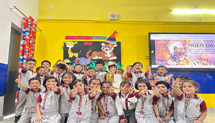 ‘’हल्द्वानी- आनंदा एकेडमी में टाइगर के जन्मदिन पर बच्चों ने सीखी जंगल की पाठशाला’’
