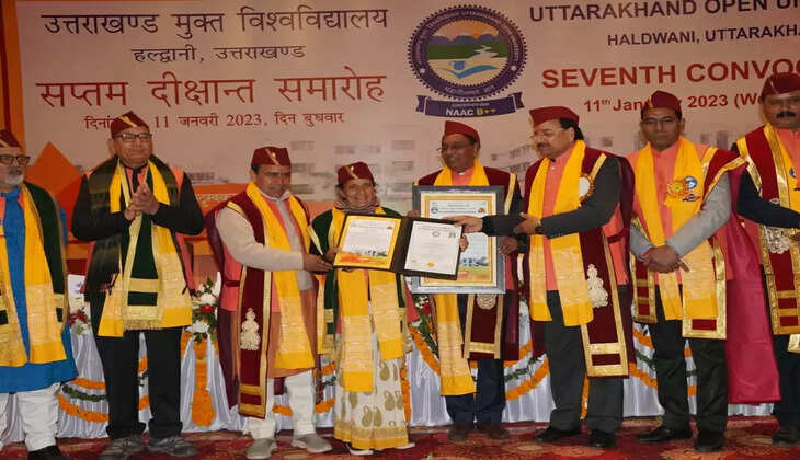 हल्द्वानी - यूओयू का सातवां दीक्षांत समारोह संम्पन, 27 को स्वर्ण पदक, हजारों छात्रों को मिली स्नातक की उपाधि&nbsp;UOU Seventh convocation