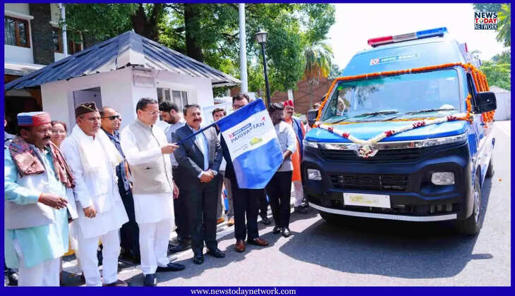 देहरादून - पहाड़ के इन चार जिलों को HDFC बैंक CSR से मिली आधुनिक एंबुलेंस की सौगात, सीएम धामी ने दिखाई हरी झंडी