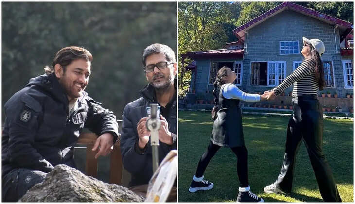 World Cup Final के बीच MS धोनी ने नैनीताल में ऐसे मनाया&nbsp;पत्नी साक्षी का जन्मदिन, तस्वीरें वायरल&nbsp;