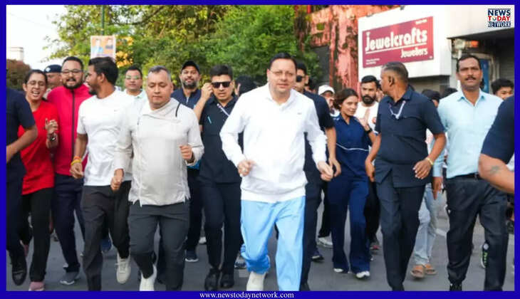 देहरादून - नमो युवा रन' से गूंजा देहरादून, मुख्यमंत्री धामी ने युवाओं संग लगाई दौड़, सीएम बोले- राष्ट्रनिर्माण में निभाएं भूमिका