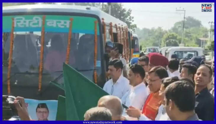 हल्द्वानी - मुख्यमंत्री ने की हल्द्वानी सिटी बस सेवा की शुरुआत, शहरवासियों को मिलेगी सस्ती, सुलभ और सुरक्षित परिवहन सुविधा