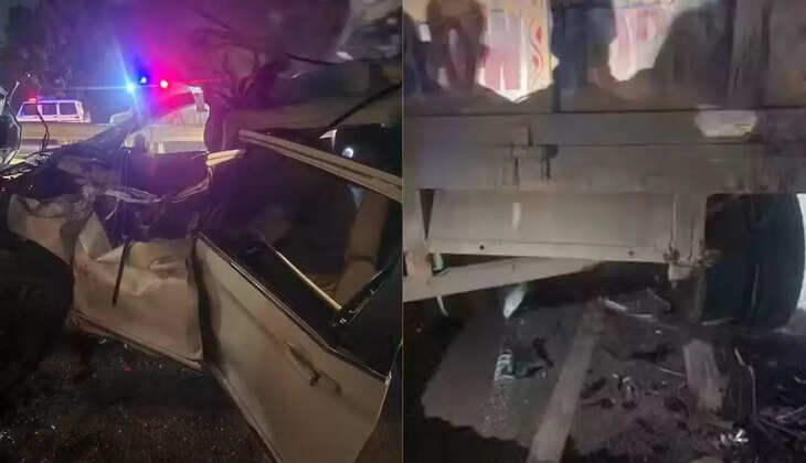 Uttarakhand Accident - भीषण सड़क हादसे में चार लोगों की दर्दनाक मौत, हादसा ऐसा की कार के परखच्चे उड़ गए&nbsp;