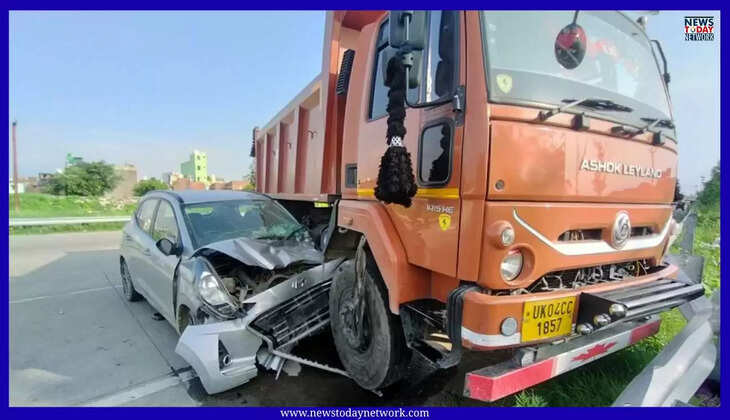 हल्द्वानी - तीनपानी बाईपास पर ट्रक-कार भिड़ंत, महिला समेत पांच लोग घायल, कब रुकेंगे NH के हादसे&nbsp;