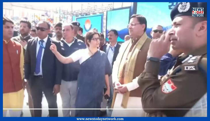 हल्द्वानी - गृहमंत्री अमित शाह के दौरे से पहले हल्द्वानी पहुंचे CM धामी, खेलों के समापन की तैयारियों का किया निरीक्षण 