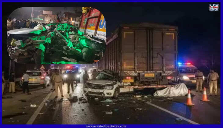 उत्तराखंड - देर रात यहां हुआ भीषण सड़क हादसा, तेज रफ्तार XUV500 ट्रक से टकराई, चार युवकों की मौत