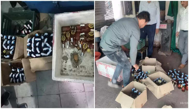 हल्द्वानी - अवैध शराब पर सिटी मजिस्ट्रेट की कार्यवाही, नवीन मंडी में भारी मात्रा में अवैध शराब पकड़ी 