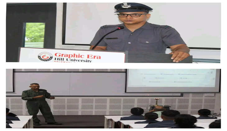 हल्द्वानी - "ग्राफ़िक एरा में भारतीय वायुसेना कैरियर मार्गदर्शन, कैडेटों के लिए प्रेरणादायक सत्र"
