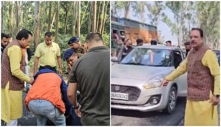 हल्द्वानी - सांसद और केंद्रीय राज्य मंत्री अजय भट्ट ने दिखाई तत्परता, बीच सड़क में घायल युवक को पहुंचाया अस्पताल&nbsp;