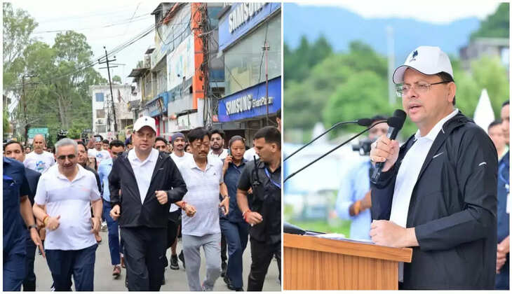 देहरादून - PM मोदी के जन्मदिन पर CM धामी ने किया स्वच्छता लीग मैराथन का शुभारंभ