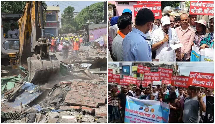 हल्द्वानी - व्यापारियों का विरोध- प्रदर्शन हुआ तेज, 101 दुकानों को तोड़ने का है मामला, बोले रोजगार छिनेगा तो हमारा क्या होगा&nbsp;