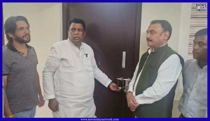 हल्द्वानी - धान खरीद को लेकर हंगामा, पूर्व विधायक नारायण पाल ने इस कार्यालय में लगाया ताला, 