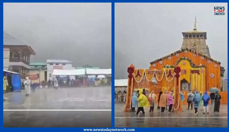 Kedarnath Dham - कल केदारनाथ धाम में कपाट खुलने से पहले झमाझम बारिश, भक्तों में उत्साह बरकरार​