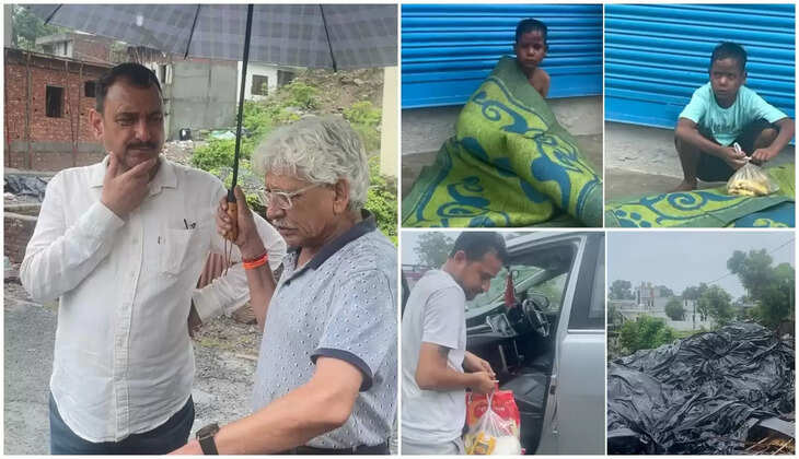 हल्द्वानी - निर्धन बच्चे के लिए देवदूत बने ललित जोशी, नग्न अवस्था में चटाई ओढ़कर बैठा था मासूम, पहनाये कपड़े दिलाया सामान&nbsp;