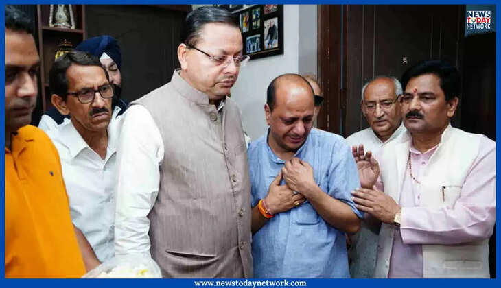 देहरादून - भाजपा के प्रदेश मीडिया प्रभारी मनवीर चौहान की पत्नी का निधन, सीएम धामी ने दी श्रद्धांजलि