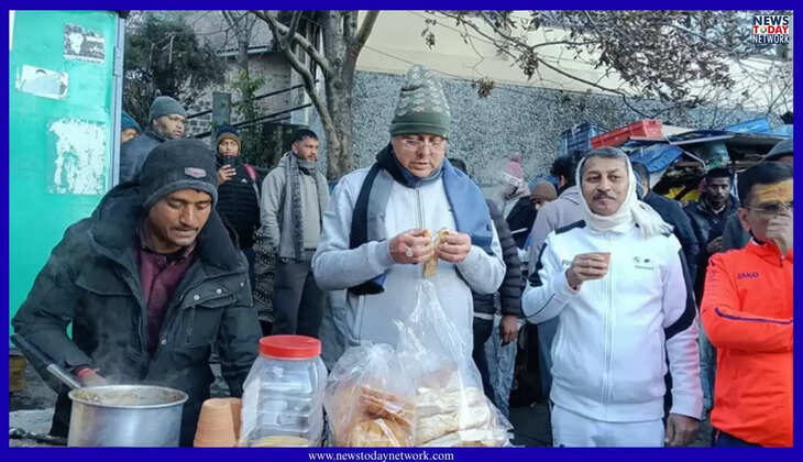 नैनीताल - सीएम धामी की मॉर्निंग वॉक, चाय की चुस्कियों के साथ जनता से की बातचीत, लिया इन विकास कार्यों का जायजा