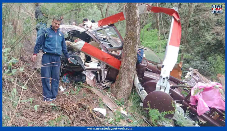 Uttarkashi Helicopter Crash - हेलिकॉप्टर हादसे में पायलट समेत छह यात्रियों की दर्दनाक मौत, मुख्यमंत्री ने जताया दुःख&nbsp;
