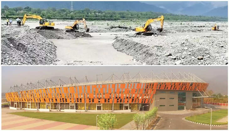 हल्द्वानी - रेलवे स्टेशन के साथ स्टेडियम बचाने की भी चुनौती, मोड़ा जा रहा है नदी का रुख&nbsp;