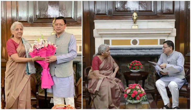 देहरादून - केंद्रीय वित्त मंत्री निर्मला सीतारमण से मिले सीएम धामी, राज्य के लिए मांगी यह बड़ी सौगातें 