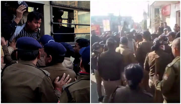 हल्द्वानी - खनन कारोबारियों और कांग्रेसियों ने किया सीएम के दौरे का किया विरोध, पुलिस ने सबको हिरासत में लिया 