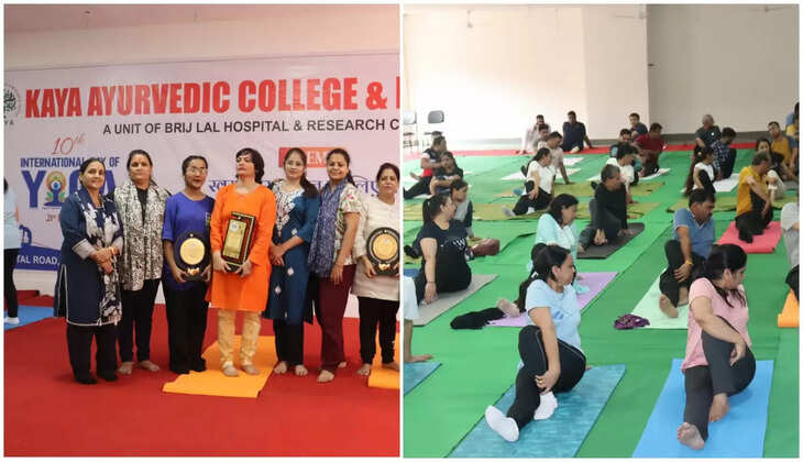 हल्द्वानी - काया आयुर्वेद मेडिकल कॉलेज एवं भारत विकास परिषद ने संयुक्त रूप से मनाया अंतराष्ट्रीय योग दिवस&nbsp;