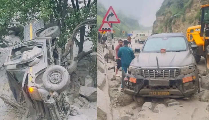 उत्तराखंड - चमोली के तमक नाले में लापता कर्मचारी की तलाश जारी, मलबे में दबे मिले वाहन, दूसरे दिन भी नहीं मिला सुराग