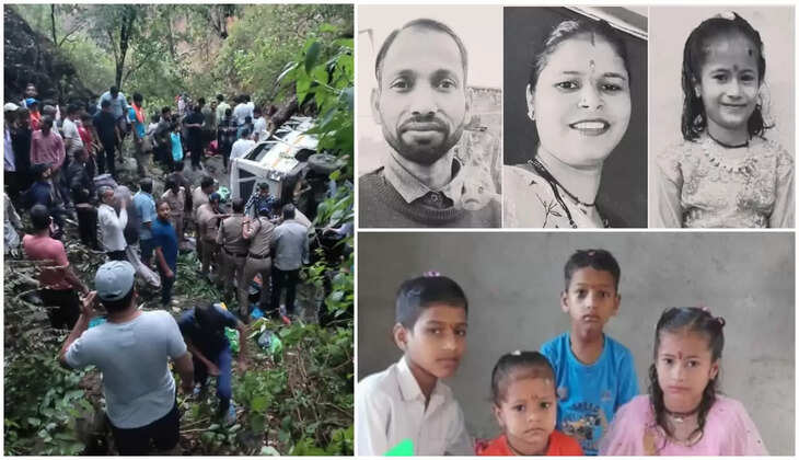 ओखलकांडा - उजड़ गया हंसता खिलता परिवार, सड़क हादसे में पति-पत्नी बेटी की मौत, तीन मासूम बेटों के सिर से उठा माँ बाप का साया&nbsp;
